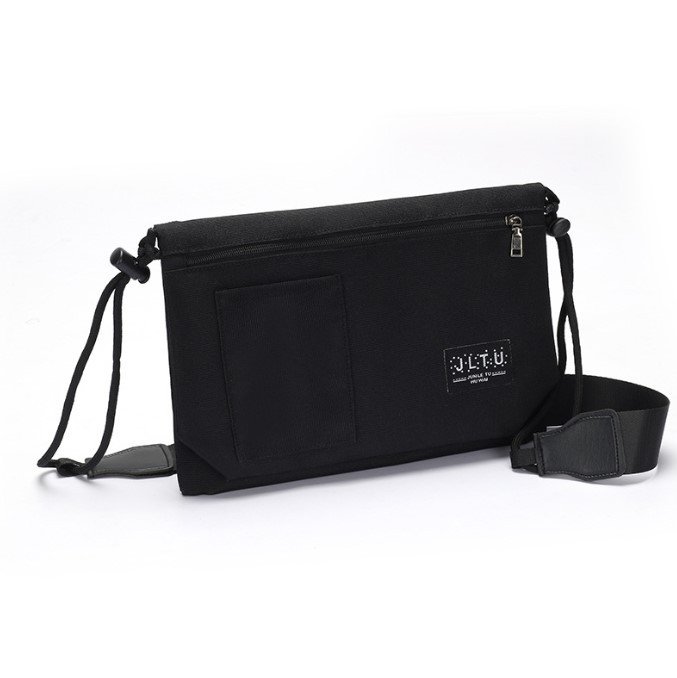 Багатофункціональна супертонка сумка для документів Слім Чорна