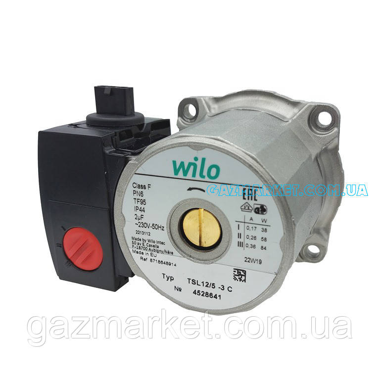 Насос Wilo TSL 12/5-3C 84W обобратная крыльчатка Bosch Gaz 2000/6000 ...