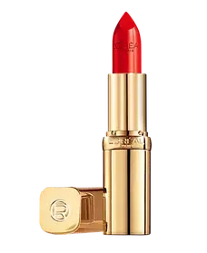 Яскрава червона сатинова губна помада L'Oréal Paris shades of reds 125 maison marais