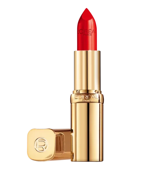 Яскрава червона сатинова губна помада L'Oréal Paris shades of reds 125 maison marais