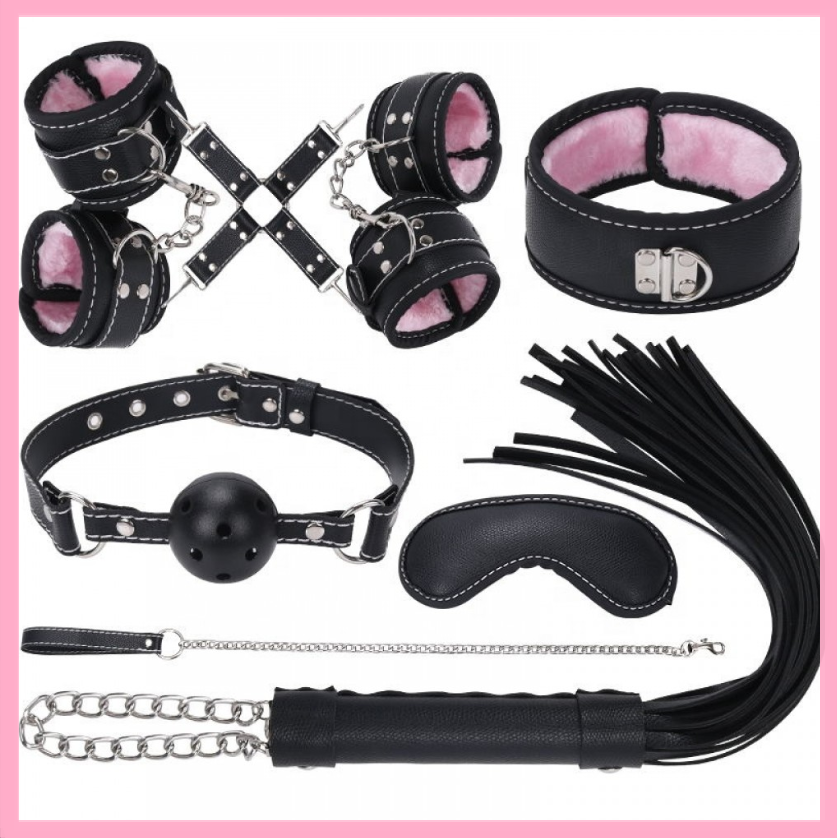 БДСМ набір для рольових ігор, Фетіш Bdsm комплект, садо-мазо атрибутика, фото 1