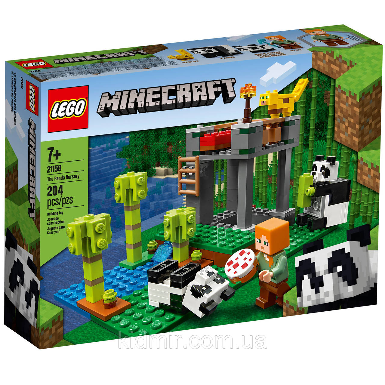 Конструктор LEGO Minecraft 21158 Поживник панд