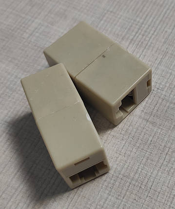 RJ45 LAN з'єднувач 1 вхід 1 вихід, фото 3