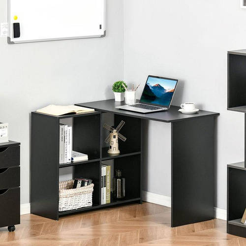 Компьютерный стол 2 в 1 (стол-стеллаж) стол для компьютера цвет Черный ...