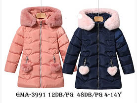 Куртки для дівчаток оптом, Glo-Story, розміри 4-14 років, арт. GMA-3991