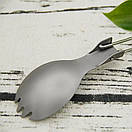 Титанова складна ложка - виделка Tiartisan 150 мм, фото 2