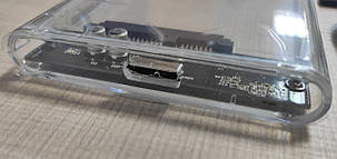 Кишеня зовнішня 2,5" HDD/SSD USB 3.0 прозора, фото 2