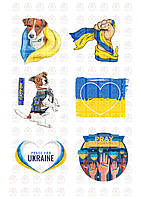 Вафельная картинка для тортов Украина, патриотические картинки (100234)