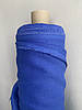 Сорочково-платтєва лляна тканина кольору електрик, колір 194/1560, фото 4