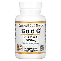 Витамин С 1000 мг, 60 капсул, California Gold Nutrition, Gold C