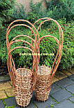 Корзина квіткова плетена з лози. Арт:30109, фото 4
