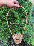 Корзина квіткова плетена з лози. Арт:30109, фото 2
