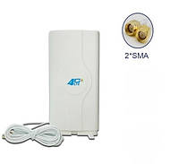 Антенна 4G/3G (LTE/HSDPA) 8.8dBi*2 MiMO панельная SMA-разъём кабель 2м