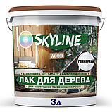 Лак для дерева акриловий SKYLINE WOOD безбарвний напівматовий, 0.75 л, фото 7