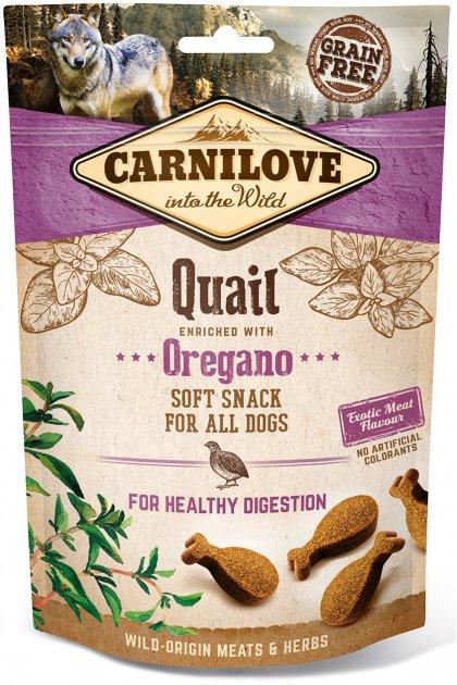 Carnilove Dog Soft Snack з перепілкою та орегано для собак-200гр