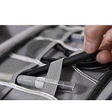 Сумка-органайзер для дротів і аксесуарів дорожня сіра, фото 3