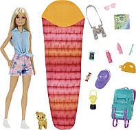 Барби путешественница Barbie Doll Camping Doll with Pet Puppy