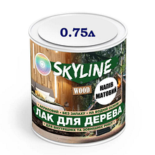 Лак для дерева акриловий SKYLINE WOOD безбарвний напівматовий, 0.75 л