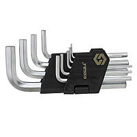 Ключі шестигранні 9 шт 1.5-10 мм CrV (короткі) SIGMA (4022011)