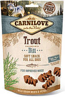 Carnilove Dog Soft Snack з фореллю та кропом для собак-200гр