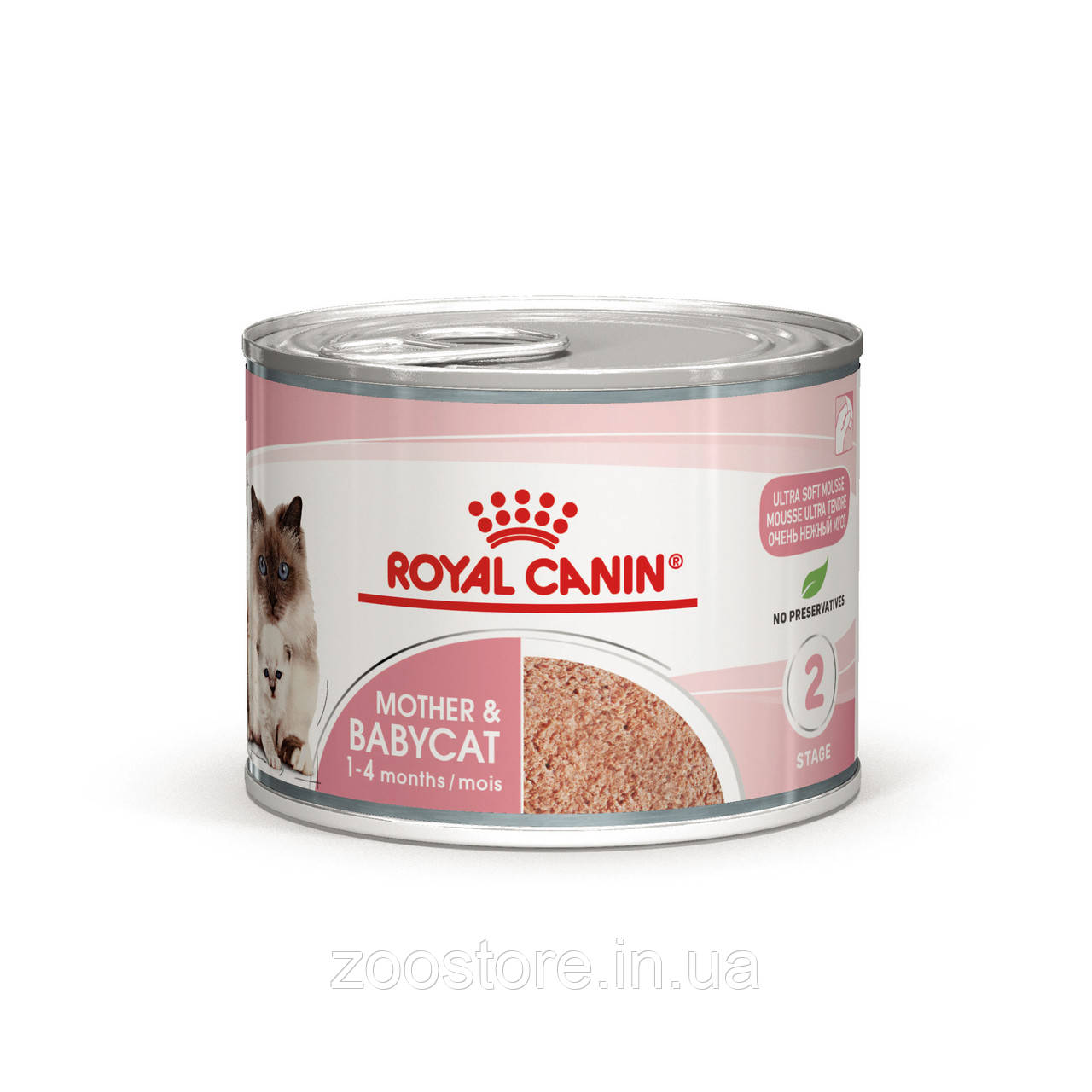 Корм вологий Royal Canin для вагітних, лактуючих кішок та кошенят мус Mother & BABYCAT (wet) 195 g