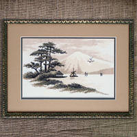 Восточный пейзаж Наборы для вышивания крестом Пейзажи природа деревья горы