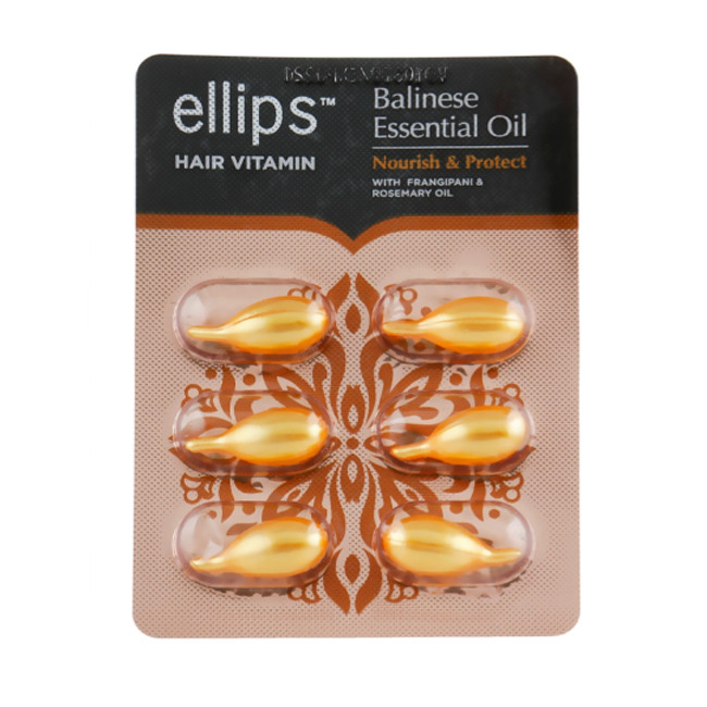 Вітамінні капсули для волосся Ellips «Живлення та захист Балі» Balinese Essential Oil Nourish & Protect 6 шт
