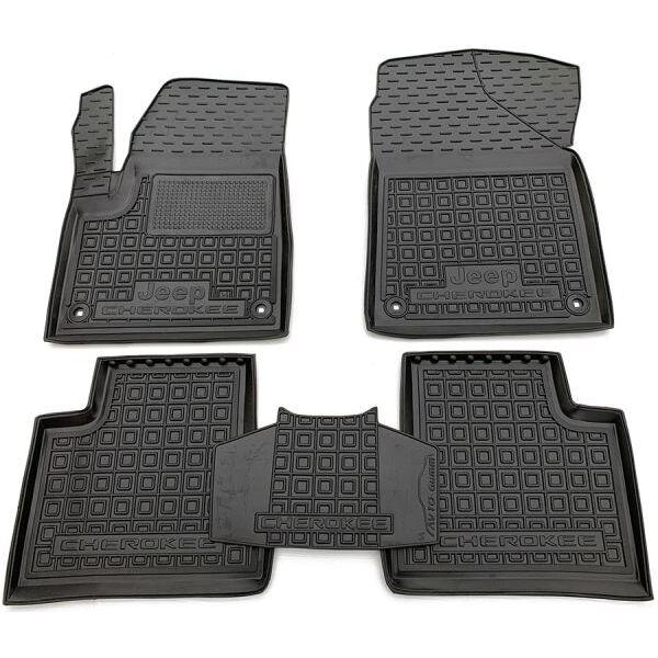 Гумові килимки в салон Jeep Cherokee 2014-, фото 1