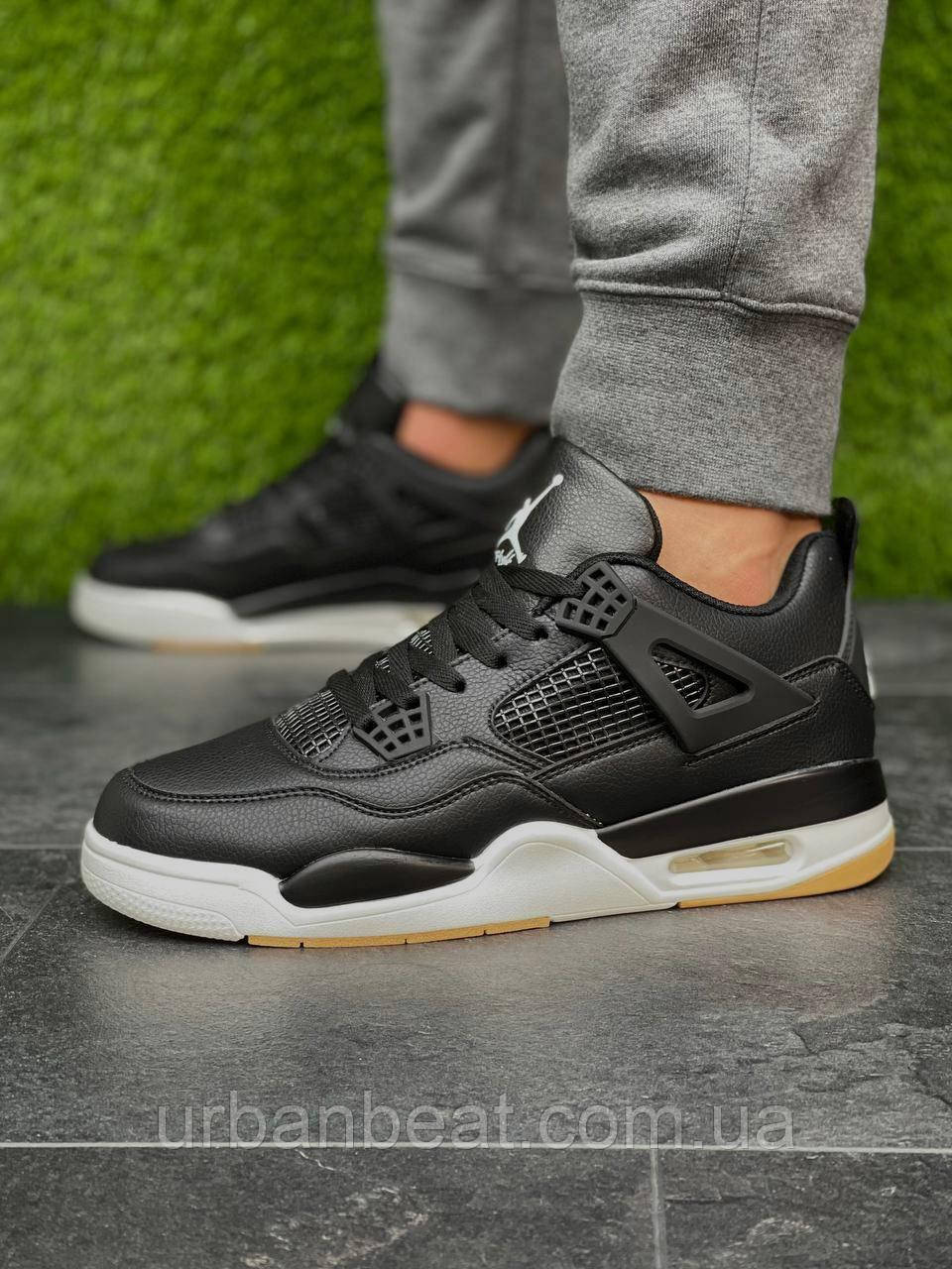 Чоловічі баскетбольні кросівки Air Jordan Rero 4 Black, фото 1