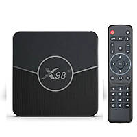 Смарт-ТВ-приставка X98 PLUS  Smart TV Box Android 11 + прошивка