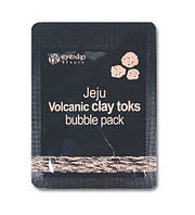 1, Пробник Пузырьковой очищающей вулканической маски EYENLIP Jeju Volcanic Clay Toks Bubble Pack 2 мл