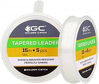 Шок-лидер Golden Catch Tapered Leader 5 x 15 м 0,26-0,57 мм (4065000)