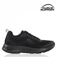 Кроссовки Slazenger Curve Support E-Mesh Trainers Black/Black Доставка з США від 14 днів - Оригинал