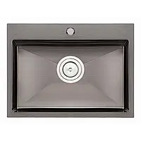 Кухонна мийка Qtap D5843BL 2.7/1.0 мм Black (QTD5843BLPVD10)