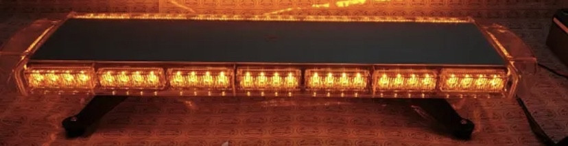 Світлова панель балка проблисковий сигнал LED-жовтий. Проблисковий маячок на дах авто 12-24V, фото 1