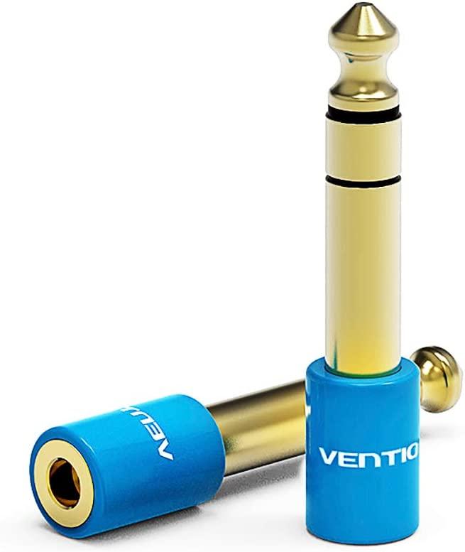 Vention VaB-S01-L 6,35 мм папа до 3,5 мм мама стерео адаптер 1/4 дюйма штекер до 1/8 дюйма стерео роз'єм aux конвертер перехідник