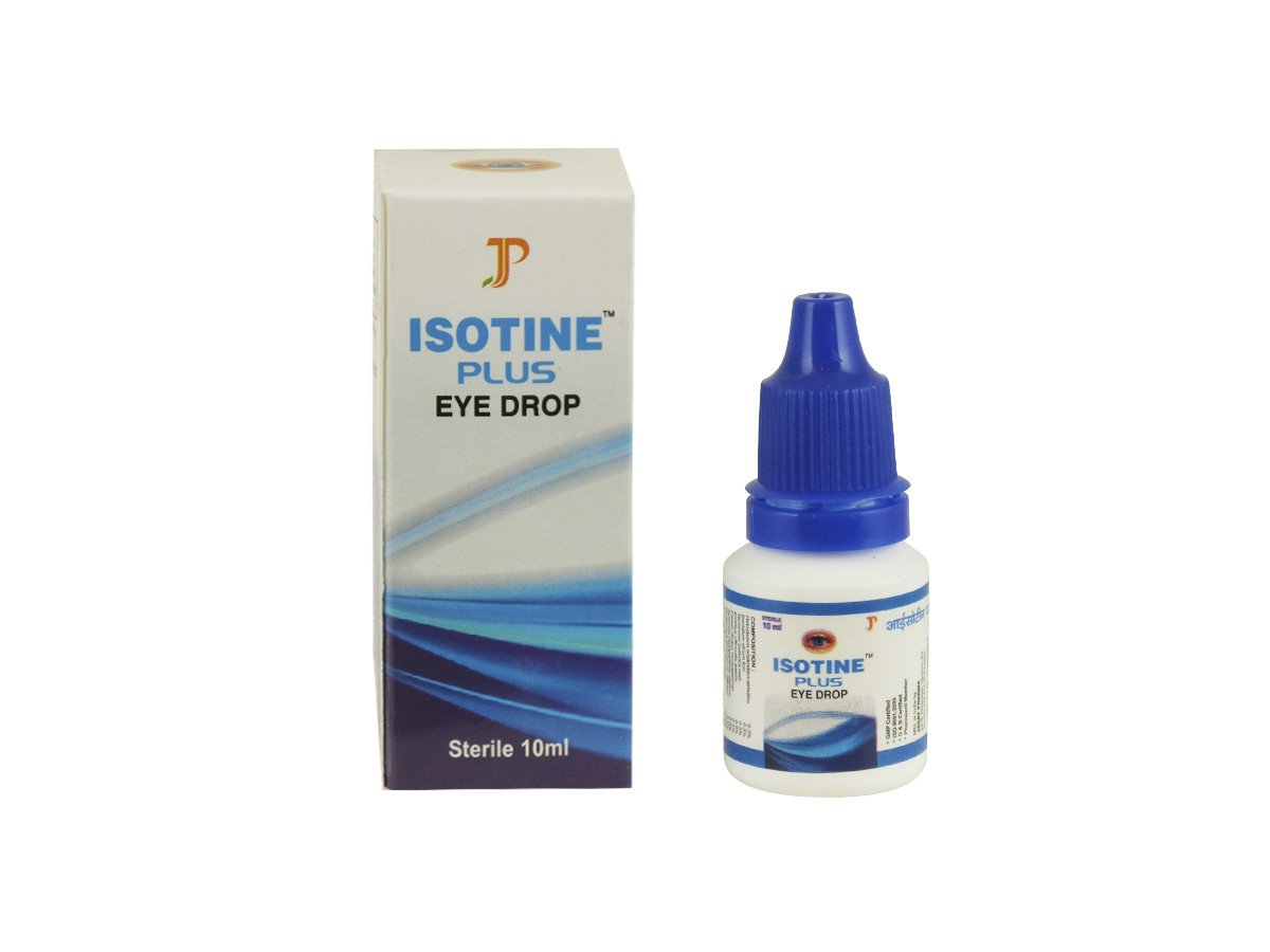 Очні краплі для відновлення зору ISOTINE plus JAGAT 10 мл Айсотін Плюс при глаукомі та катаракті