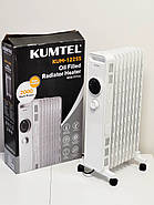 Обігрівач масляний радіатор  Kumtel KUM-1225S 2000 Вт 9 секцій, фото 3