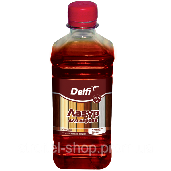Лазур для дерева ТМ "Delfi" (палісандр) 0,5 л