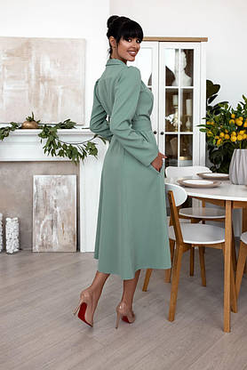 Ділове плаття жіноче міді м'ятне (3 кольори) VS/-633180, фото 3