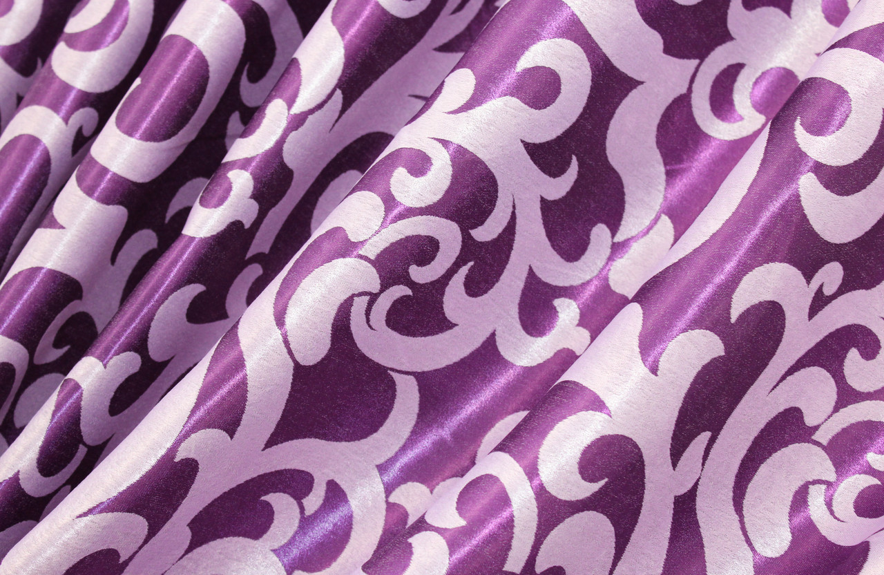 Шторна тканина блекаут. Висота 2,8 м. Колір фіолетовий з бузковим. Код 1000ш, фото 1