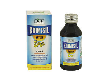 KRIMISIL SYRUP(100МЛ) JAGGI - КРІМІСІЛ СІРОП (крІмол) КОМПЛЕКСНИЙ глистогінний сироп. ДЖАГИ