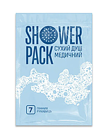 Одноразовая губка-душ (сухой душ) для гигиенической обработки тела Shower Pack (7 шт.)