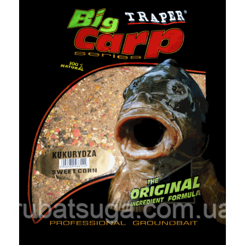 Прикормка Traper серія Big Carp Kukurydza (Кукурудза) 2.5 кг.