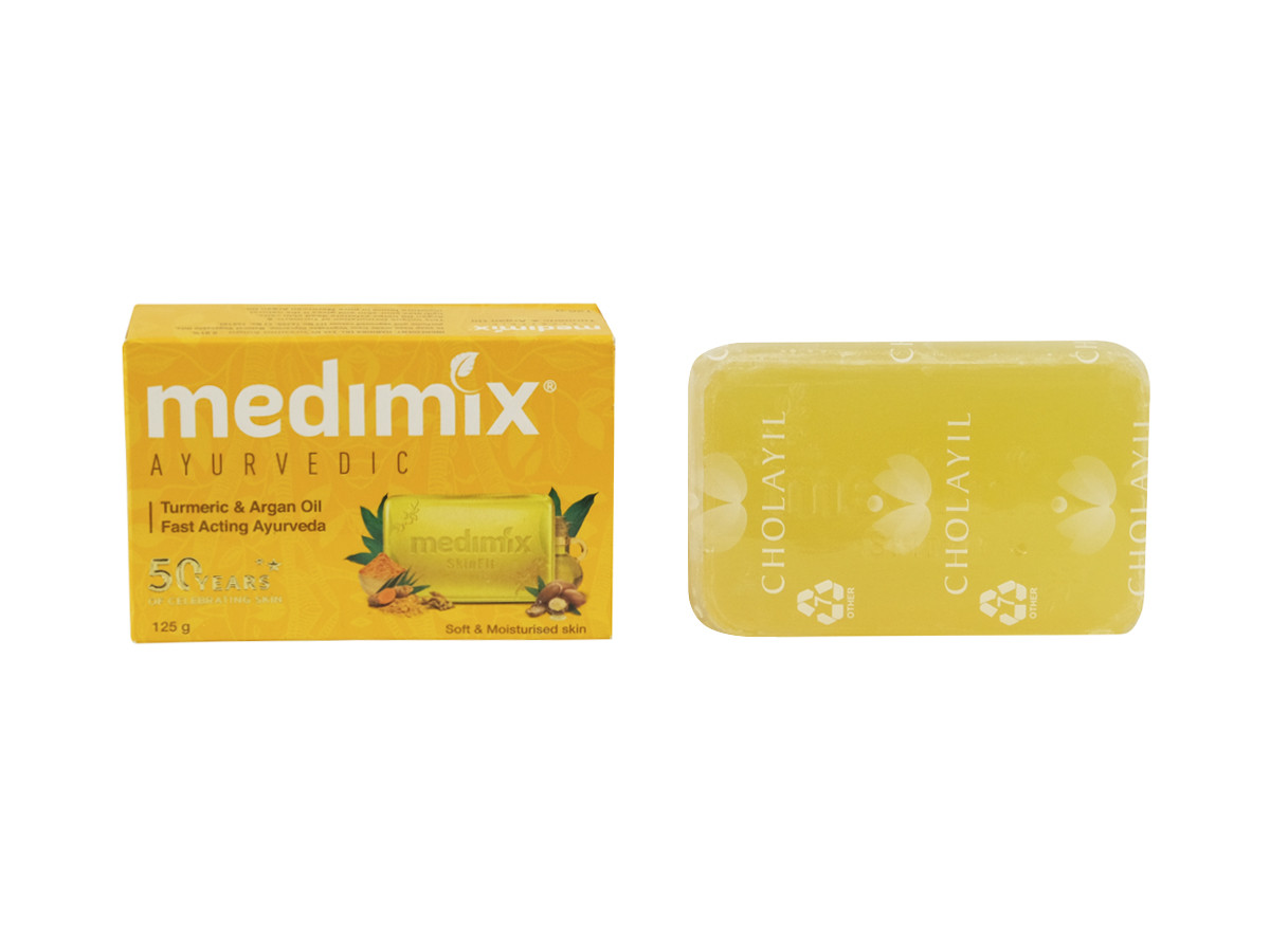 MEDIMIX AYURVEDIC TURMERIK AND ARGAN OIL, МИЛО МЕДИМИКС КУРКУМА і АРГАНОВА ОЛІЯ 125 ГРМ відновлює шкіру