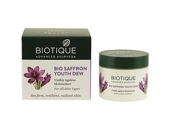 Крем для обличчя омолоджуючий натуральний аюрведичний BIO SHAFFRON CREAM BIOTIQUE 50г Шафран
