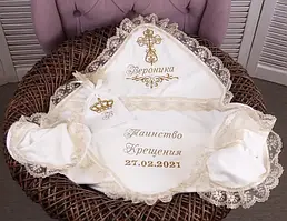 Хрестильні крижми з іменною вишивкою
