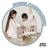 Колиска Smoby Toys Baby Nurse Рожева пудра з мобілем 47см (220372), фото 7