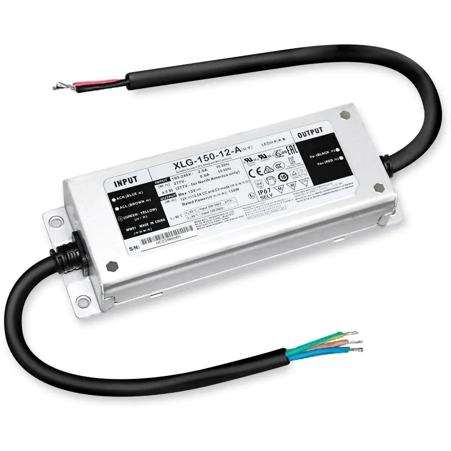 Блок живлення Mean Well, XLG-150-12-A, 12V, 150W, 12.5А, IP67
