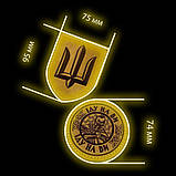 Шеврон ЛИСИЧАНСЬК, шкіряний на липучці. Преміум якість. Оплата при отриманні. Різні кольори. Лазерне гравіювання не стираеться., фото 5